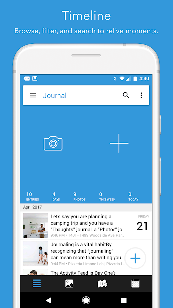 Screenshots Ứng dụng Day One Journal - Lưu giữ kỉ niệm ngay trên điện thoại, máy tính