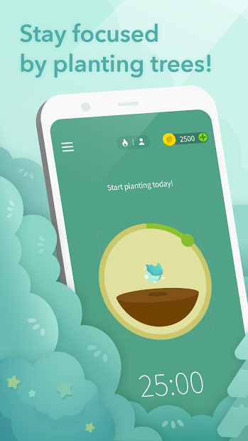 Screenshots Tải Forest: Ứng dụng giúp hình thành thói quen tập trung, làm việc hiệu quả