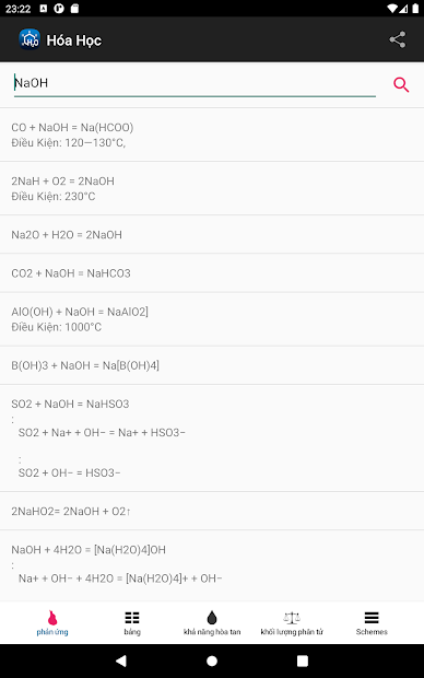 Screenshots Tải Hóa Học : Ứng dụng tra từ điển Hóa Học đầy đủ