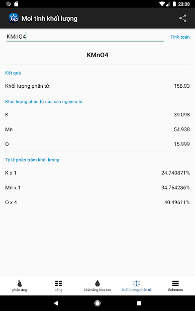 Screenshots Tải Hóa Học : Ứng dụng tra từ điển Hóa Học đầy đủ