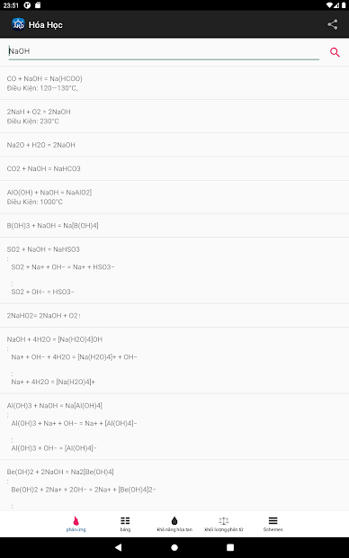 Screenshots Tải Hóa Học : Ứng dụng tra từ điển Hóa Học đầy đủ