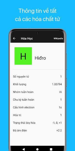 Screenshots Tải Hóa Học : Ứng dụng tra từ điển Hóa Học đầy đủ