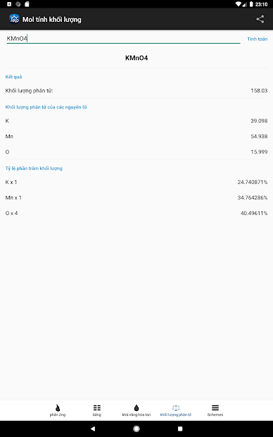 Screenshots Tải Hóa Học : Ứng dụng tra từ điển Hóa Học đầy đủ
