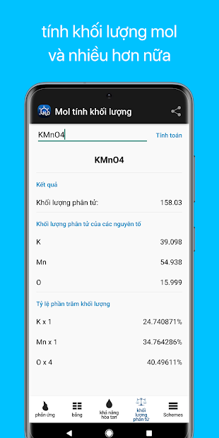 Screenshots Tải Hóa Học : Ứng dụng tra từ điển Hóa Học đầy đủ