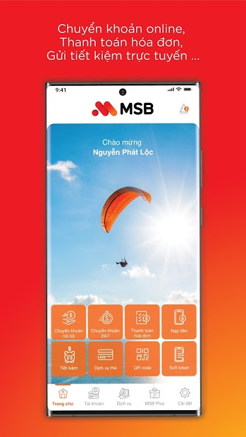 Ảnh chụp màn hình Tải về MSB mBank - Ứng dụng Mobile dành cho Khách hàng Cá nhân của Ngân hàng TMCP Hàng Hải