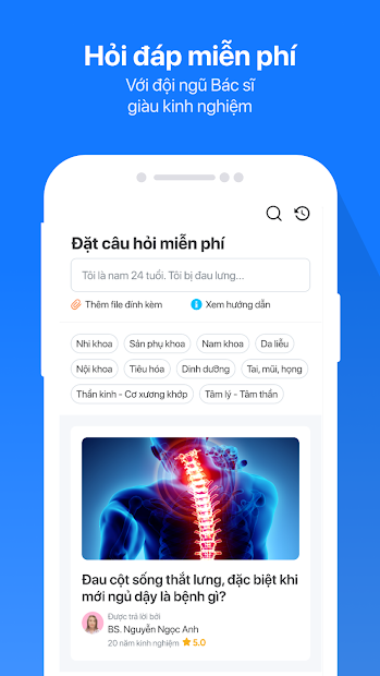 Screenshots eDoctor - Hiểu, theo dõi, chăm sóc sức khỏe mọi lúc, mọi nơi