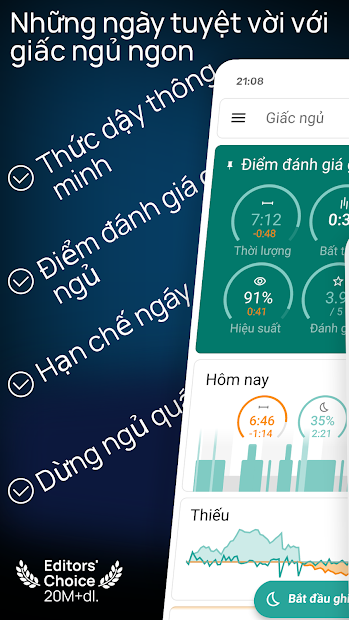 Screenshots Sleep as Android - Ứng dụng quản lý và theo dõi giấc ngủ
