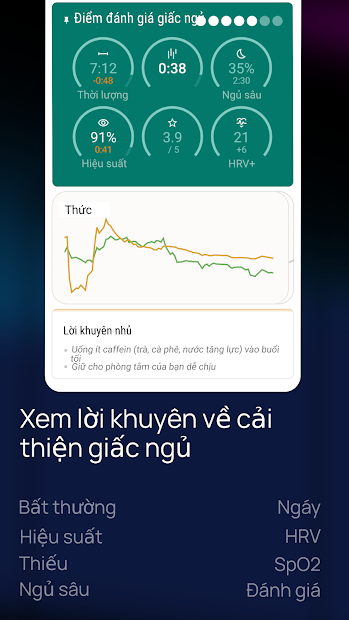 Screenshots Sleep as Android - Ứng dụng quản lý và theo dõi giấc ngủ