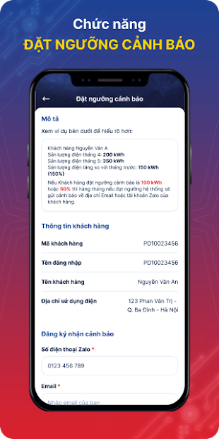 Screenshots EVNHANOI: Ứng dụng theo dõi, tra cứu sử dụng điện theo ngày