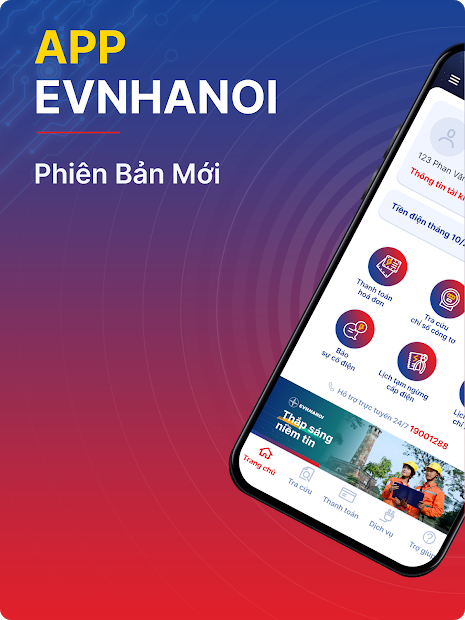 Screenshots EVNHANOI: Ứng dụng theo dõi, tra cứu sử dụng điện theo ngày