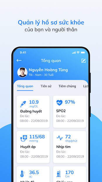 Screenshots Tải app Sổ sức khỏe điện tử: Đăng ký tiêm vắc-xin, app thẻ xanh covid