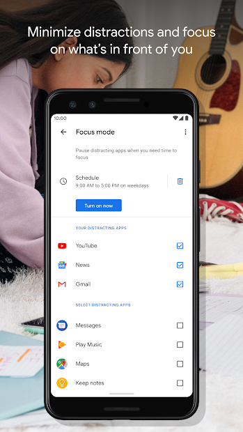 Screenshots Digital Wellbeing - Tiện ích số giúp kiểm soát truy cập điện thoại