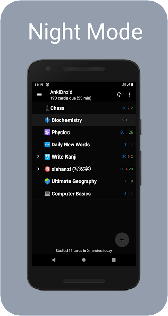 Screenshots Tải AnkiDroid: Ứng dụng flashcards thông minh hỗ trợ ghi nhớ hiệu quả