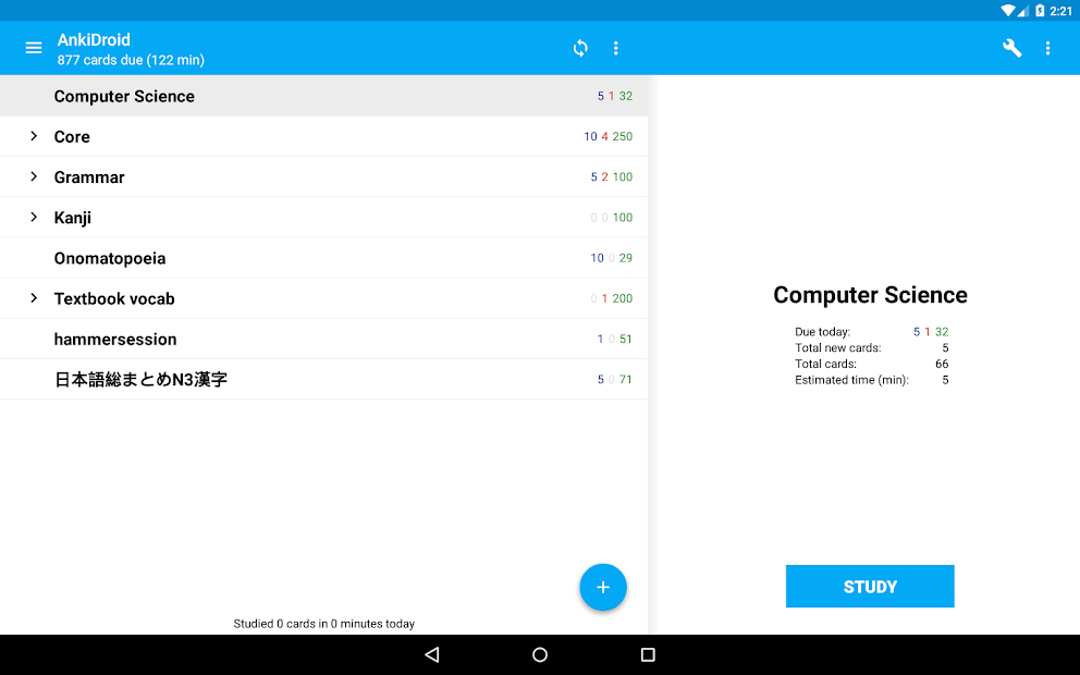 Screenshots Tải AnkiDroid: Ứng dụng flashcards thông minh hỗ trợ ghi nhớ hiệu quả