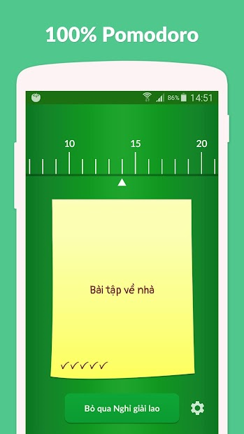 Screenshots Pomodoro Timer Lite - Đồng hồ Pomodoro tập trung làm việc