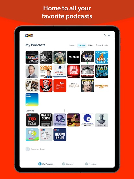 Screenshots Stitcher: Ứng dụng nghe Podcast miễn phí cập nhật tin tức mới nhất