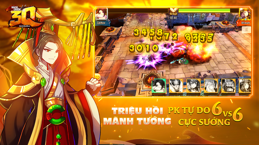 Screenshots Tải Bách Chiến 3Q | Game đấu tướng chiến thuật Tam Quốc