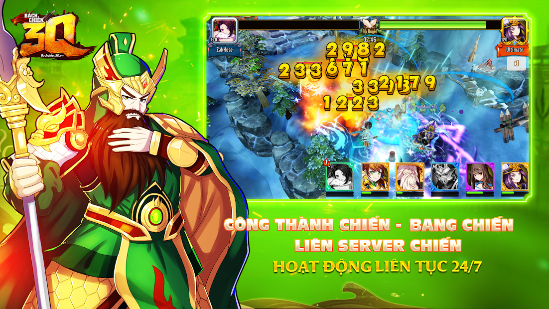 Screenshots Tải Bách Chiến 3Q | Game đấu tướng chiến thuật Tam Quốc