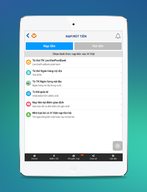 Screenshots Ví Việt: Chuyển tiền nhanh chóng, thanh toán tiện lợi