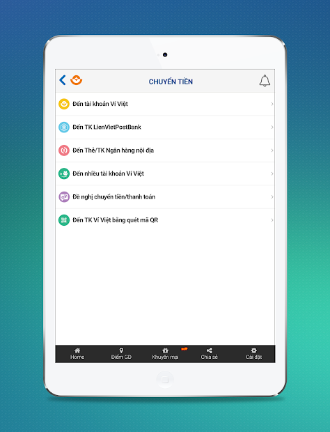 Screenshots Ví Việt: Chuyển tiền nhanh chóng, thanh toán tiện lợi