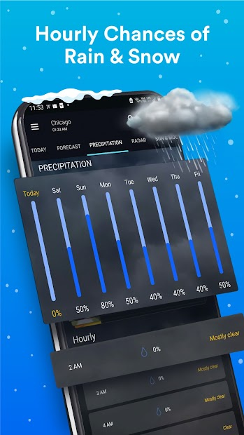 Screenshots 1Weather - Ứng dụng dự báo thời tiết, lượng mưa, nhiệt độ