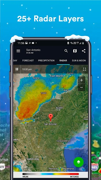 Screenshots 1Weather - Ứng dụng dự báo thời tiết, lượng mưa, nhiệt độ