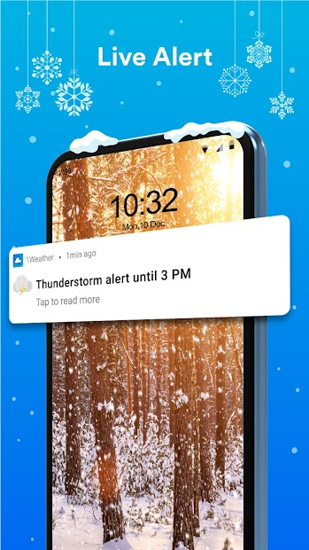 Screenshots 1Weather - Ứng dụng dự báo thời tiết, lượng mưa, nhiệt độ