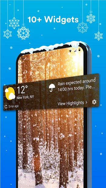 Screenshots 1Weather - Ứng dụng dự báo thời tiết, lượng mưa, nhiệt độ
