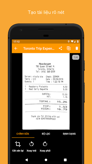 Screenshots Genius Scan - Công cụ scan văn bản, PDF thông minh