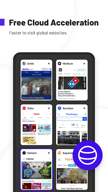 Screenshots Tải UC Browser Turbo - Ứng dụng truy cập web và tải video an toàn