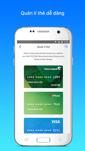 Screenshots Tải Moca - Ứng dụng thanh toán tiện lợi