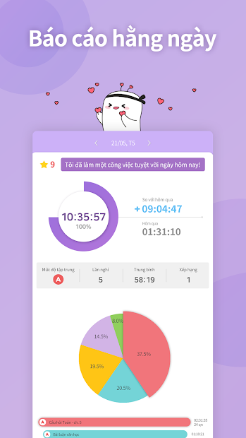 Screenshots FLIP - Ứng dụng theo dõi thời gian tập trung học tập, làm việc