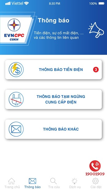 Screenshots EVNCPC CSKH: Ứng dụng theo dõi, tra cứu hoá đơn điện miền Trung
