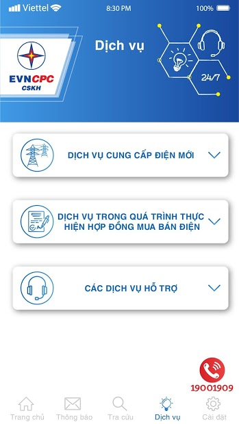 Screenshots EVNCPC CSKH: Ứng dụng theo dõi, tra cứu hoá đơn điện miền Trung