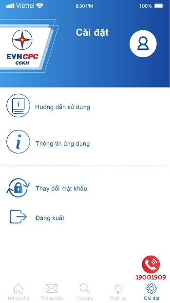 Screenshots EVNCPC CSKH: Ứng dụng theo dõi, tra cứu hoá đơn điện miền Trung
