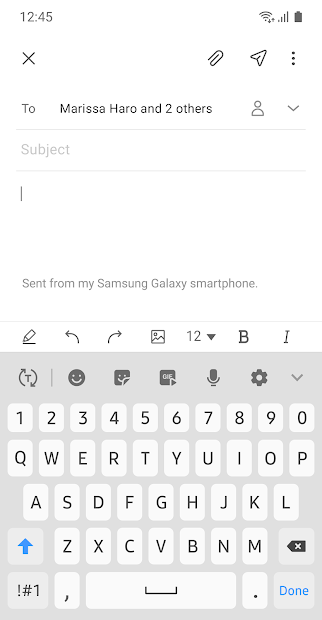 Screenshots Samsung Email - Ứng dụng quản lý nhiều tài khoản email cùng lúc