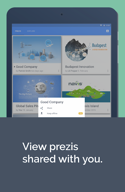 Screenshots Prezi Viewer - Ứng dụng xem bài thuyết trình Prezi