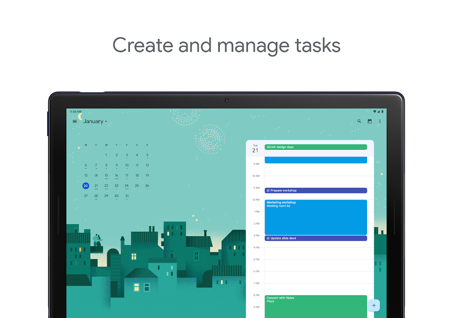 Screenshots Google Calendar - Ứng dụng xem lịch và tạo sự kiện thông minh