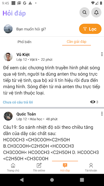 Screenshots VietJack - Học tốt, giải toán, soạn văn, hỏi bài và thi online