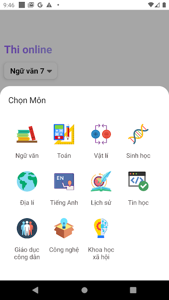 Screenshots VietJack - Học tốt, giải toán, soạn văn, hỏi bài và thi online