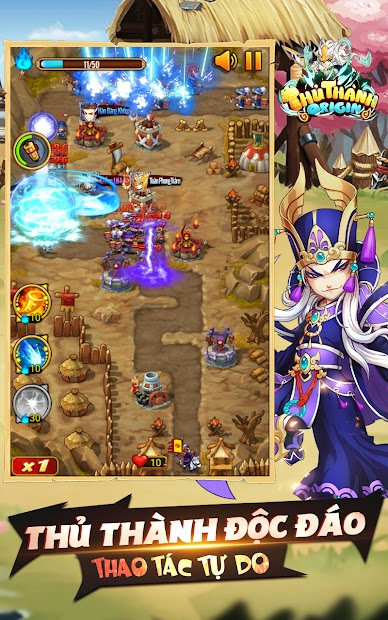 Screenshots Thủ Thành Origin Funtap - Game Tam Quốc bảo vệ thành trì hấp dẫn