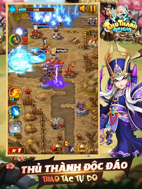 Screenshots Thủ Thành Origin Funtap - Game Tam Quốc bảo vệ thành trì hấp dẫn
