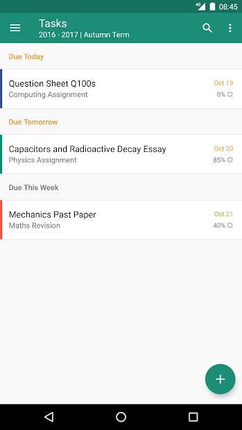 Screenshots My Study Life - Lập thời gian biểu học tập, nhắc nhở kiểm tra