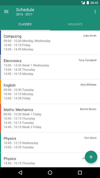 Screenshots My Study Life - Lập thời gian biểu học tập, nhắc nhở kiểm tra