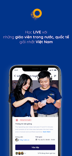 Ảnh chụp màn hình Toppy - ứng dụng giáo dục trực tuyến từ lớp 1 đến lớp 12