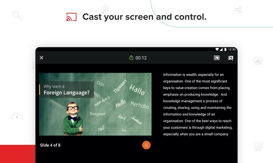Screenshots Zoho Show - Công cụ tạo slide thuyết trình đa năng trên website, Android, iOS, Smart TV