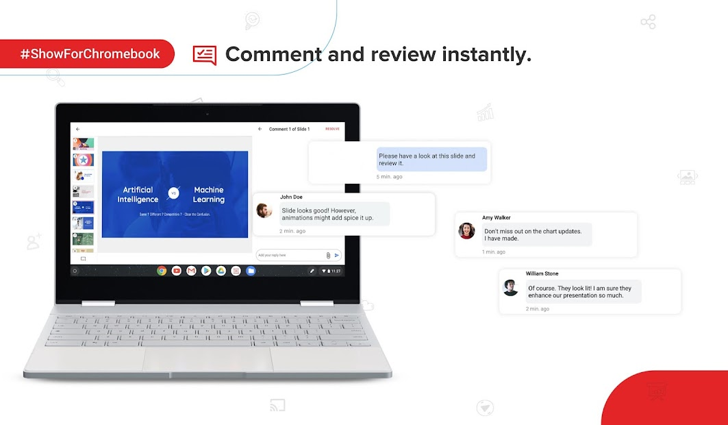 Screenshots Zoho Show - Công cụ tạo slide thuyết trình đa năng trên website, Android, iOS, Smart TV
