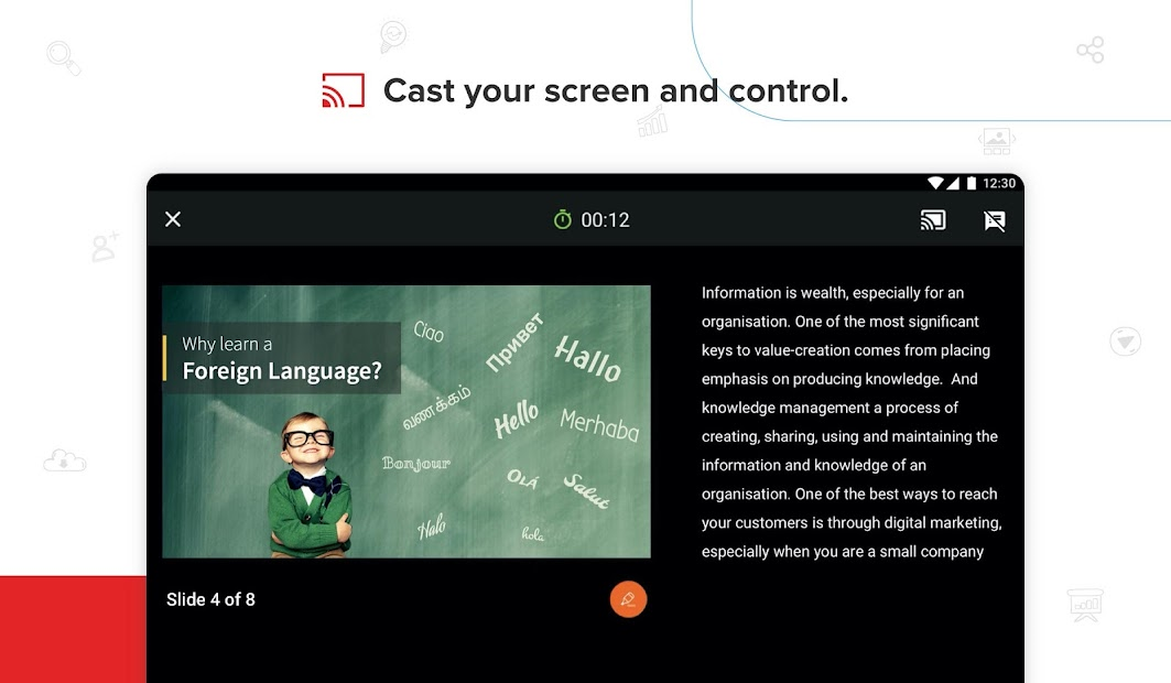 Screenshots Zoho Show - Công cụ tạo slide thuyết trình đa năng trên website, Android, iOS, Smart TV