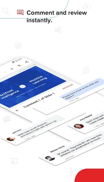 Screenshots Zoho Show - Công cụ tạo slide thuyết trình đa năng trên website, Android, iOS, Smart TV