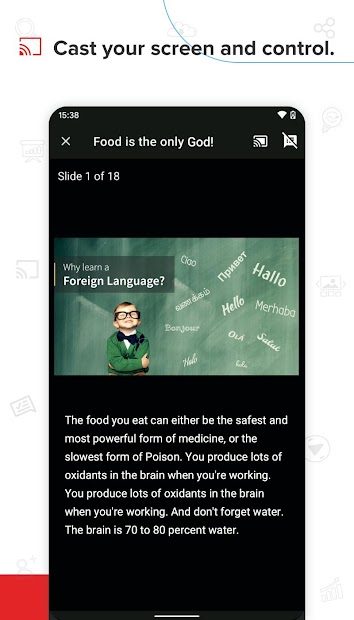 Screenshots Zoho Show - Công cụ tạo slide thuyết trình đa năng trên website, Android, iOS, Smart TV